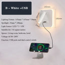 Axyaa Dual-Function LED Wall Sconce with USB Charging and Adjustable Spotlight