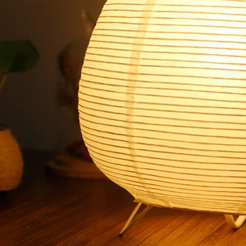 Axyaa Rice Paper Lantern LED Table Lamp for Home and Hotel Décor
