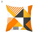 Orange Geometric Leaf Lines Pillowcase by Axyaa - Home Decor and Cozy Throw Pillows