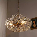 Axyaa Crystal Chandelier: Elegant Nordic French Style Lighting for Living Room Bedroom Study