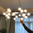 Axyaa Modern Glass Ball Chandelier LED Pendant Light for Home Decor