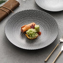 Axyaa Meteor Shower Ceramic Salad Plate Set, High-End Light Luxury Tableware