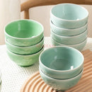 Axyaa 4.5-inch Plum Blossom Ceramic Dining Bowl for High-Temperature Tableware