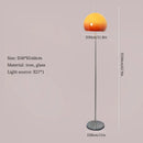 Axyaa Orange Glass Mushroom Table Lamp for Bauhaus Home Decor