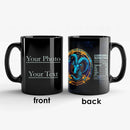 Axyaa Zodiac Constellation Coffee Mug - Customizable 12 Sign Theme Gift
