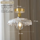 Nordic Glass/Ceramic Ceiling Light by Axyaa - Vintage E27 Fixture for Hallway
