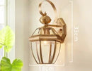 Axyaa Outdoor Waterproof Copper Wall Lamp for Courtyard, Porch, Aisle, Balcony Lighting