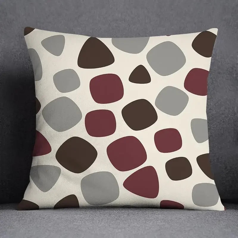 Axyaa Geometric Color Pillowcase Square Cushion Cover 45x45