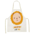 Axyaa Lion Truck Kitchen Apron with Cute Animal Design