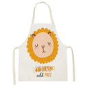 Axyaa Lion Truck Kitchen Apron with Cute Animal Design