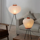 Axyaa Rice Paper Floor Lamp Tripod Standing Light for Living Room Bedroom