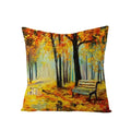 Axyaa Maple Leaf Sunflower Pillowcase for Living Room Bedroom Decor, 45*45cm