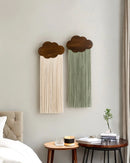 Axyaa Macrame Wall Hanging Shelf: Boho Wood Decor for Home, Bedroom, Living Room