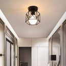 Axyaa Nordic Iron Ceiling Light for Kitchen, Hallway, Balcony - Retro Minimalist Design