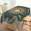 Axyaa Sun Moon Blues Table Runner for Home Kitchen Decor.