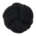 Axyaa Red Knot Pillow Ball: Handmade Soft Round Decorative Plush Cushion