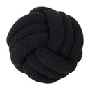 Axyaa Red Knot Pillow Ball: Handmade Soft Round Decorative Plush Cushion