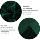 Axyaa Cozy Forest Green Fleece Throw Blanket - Large, Super Soft & Warm