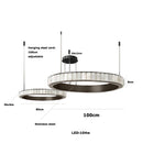 Axyaa Marble Black Gold Chrome Chandelier Pendant Light for Living Room