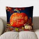 Autumn Vibes: Bird & Pumpkin Pillow Cover by Axyaa