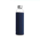 Axyaa High-Temp Glass Water Bottle with Protective Bag, BPA-Free Sport & Travel Drink Bottle