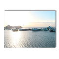 Axyaa Seagull Beach Boat Canvas Art Print for Living Room Decor