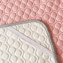 Axyaa Summer Cooling Mat Set with Latex Filling and Ice Silk Fabric