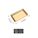 Axyaa Stainless Steel Rectangular Food Storage Tray for Sushi BBQ Baking Pan