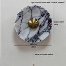Axyaa LED Round Stone Wall Lamp for Bedroom Interior Lighting