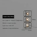 Axyaa Nordic LED Floor Lamp, Iron Block Design for Stylish Indoor Lighting in Bedroom/Living Room