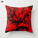 Axyaa Geometric Pillow Case: Modern Red Design for Home Decor