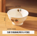 Axyaa Ceramic Couple Yogurt Bowl, Elegant Tableware for Home, Kids Rice Bowl