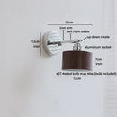 Axyaa Bedroom LED Wall Lamp Sconce with Switch for Bathroom Mirror Stair Light