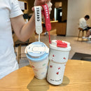 Axyaa Stainless Steel Vacuum Tumbler with Straw for Hot and Cold Drinks