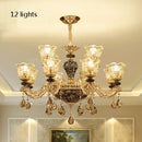 Axyaa Luxury Crystals Ceiling Chandelier for Elegant Interior Decor