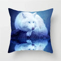 Axyaa Wildlife Wolf Decorative Pillow Sleeve for Home and Office Décor