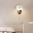 Axyaa LED European Wall Lamp: Eye Protection, Cable Switch, Decorative Lighting
