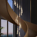 Axyaa Nordic Home Decoration Stair Chandelier Living Room Bedroom Dining Room Pendant Ceiling Light