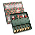 Axyaa Christmas Spoon & Fork Set in Gift Box