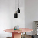 Axyaa Black Stone LED Pendent Lamp for Modern Home and Coffee Shop Décor
