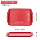 Axyaa Fast Food Tray - Rectangular & Circular Anti-Slip Tray for Cafeteria & Hotel Service