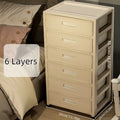 Axyaa Cream 3-6 Tier Rolling Storage Cabinet for LivingRoom/Bedroom/Study Organization