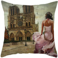 Axyaa French Landscape Pillowcase: Custom European-style Cushion Cover for Home Decor