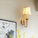 Rustic Copper Fabric Wall Lamp for Bathroom & Bedroom by Axyaa