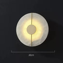 Axyaa Copper Marble Wall Lamp: Postmodern Designer LED Lighting for Bedroom & Aisle