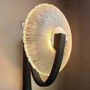 Axyaa LED Wall Lamp Gold Black Metal Clear Glass Bedroom Living Room Lighting