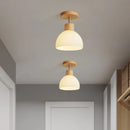 Axyaa Striped Glass LED Chandelier: Nordic Style Ceiling Light for Home Decor