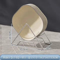 Axyaa Small Fruit Plates Set for Dining Tables - Debris-Free Plastic Storage Bones