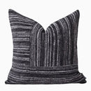 Axyaa Modern Deep Gray Striped Pillow Cover in Simple Texture