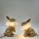 Axya Resin Rabbit LED Table Lamp: Modern, Lovely, Creative Bedroom, Living Room Decoration